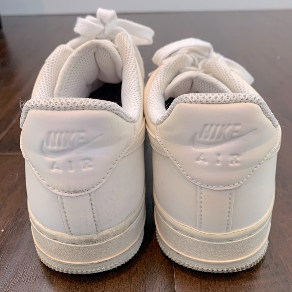 Nike - Air Force Ones, Iridescent white, Women’s size 7